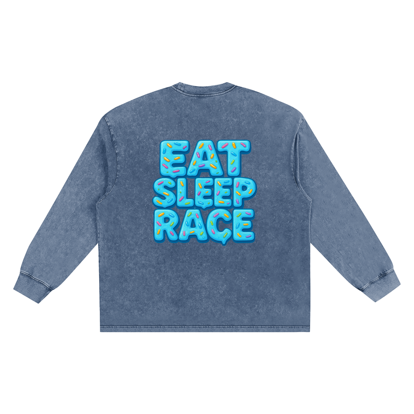 BLUE ESR Oversize Long Sleeve T-shirt.