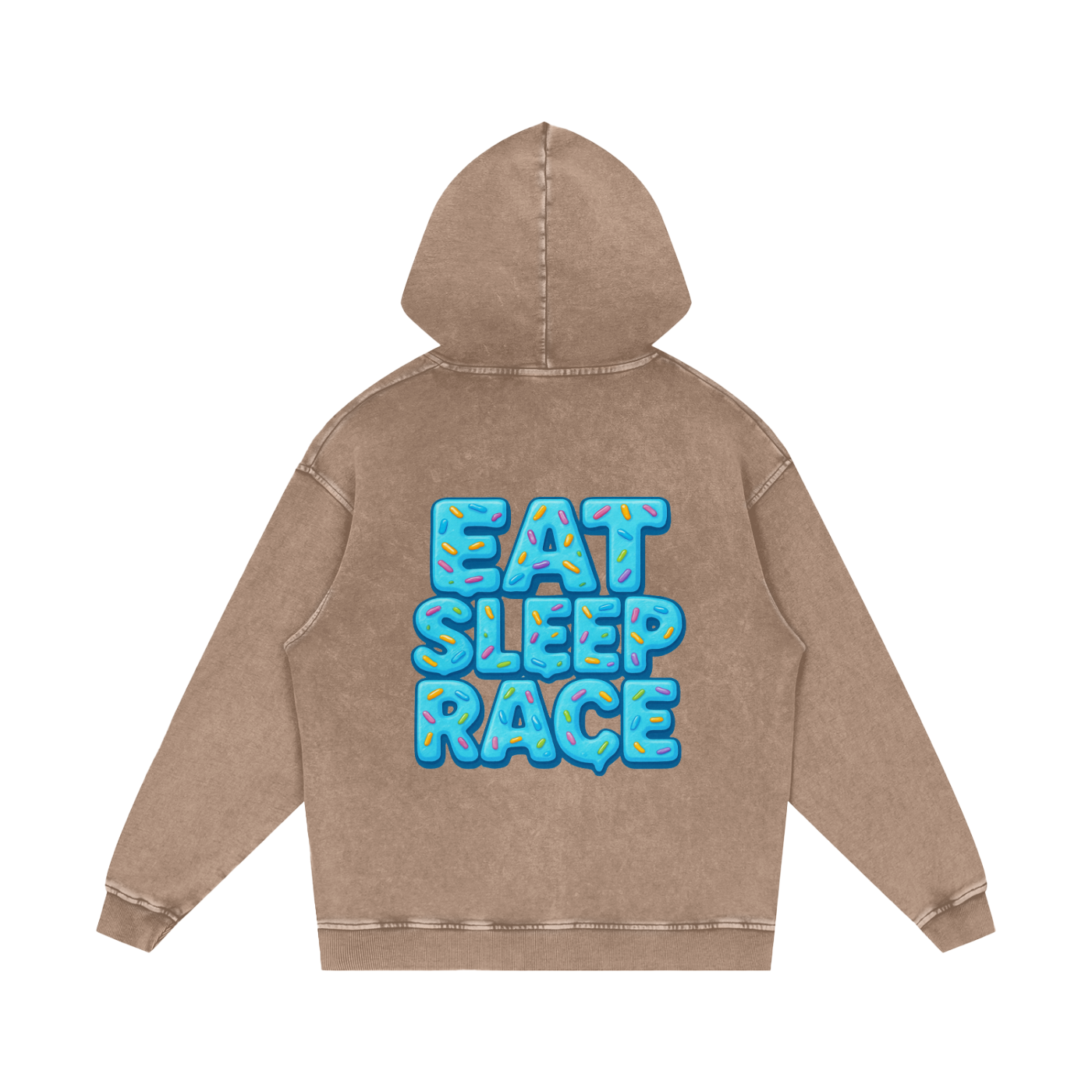 HEAVYWEIGHT ESR BLUE DONUT HOODIE.