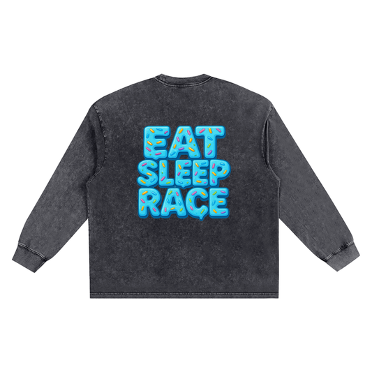 BLUE ESR Oversize Long Sleeve T-shirt.