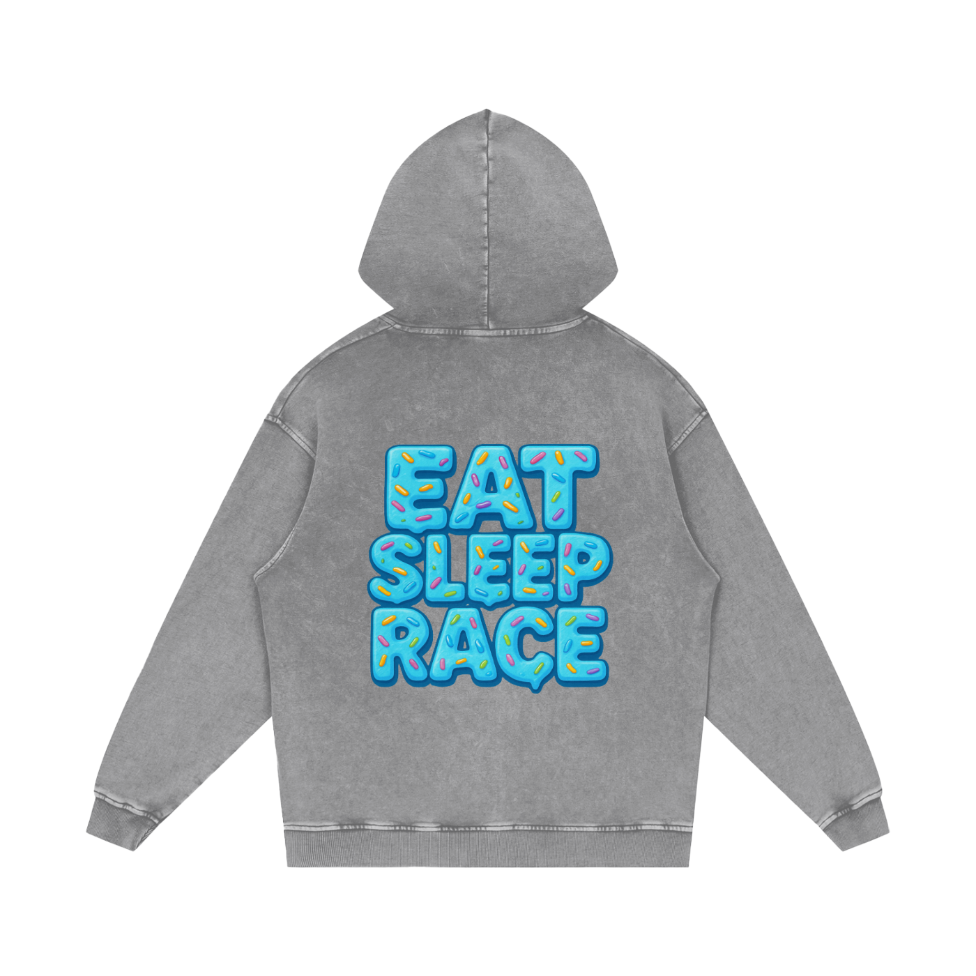 HEAVYWEIGHT ESR BLUE DONUT HOODIE.