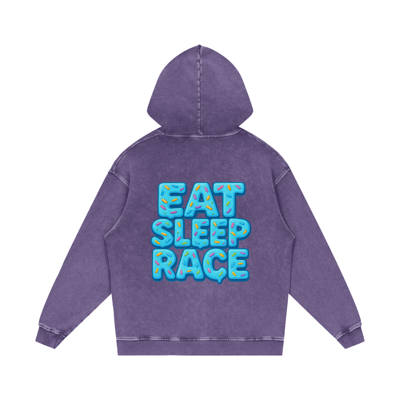 HEAVYWEIGHT ESR BLUE DONUT HOODIE.