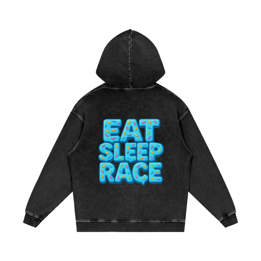 HEAVYWEIGHT ESR BLUE DONUT HOODIE.
