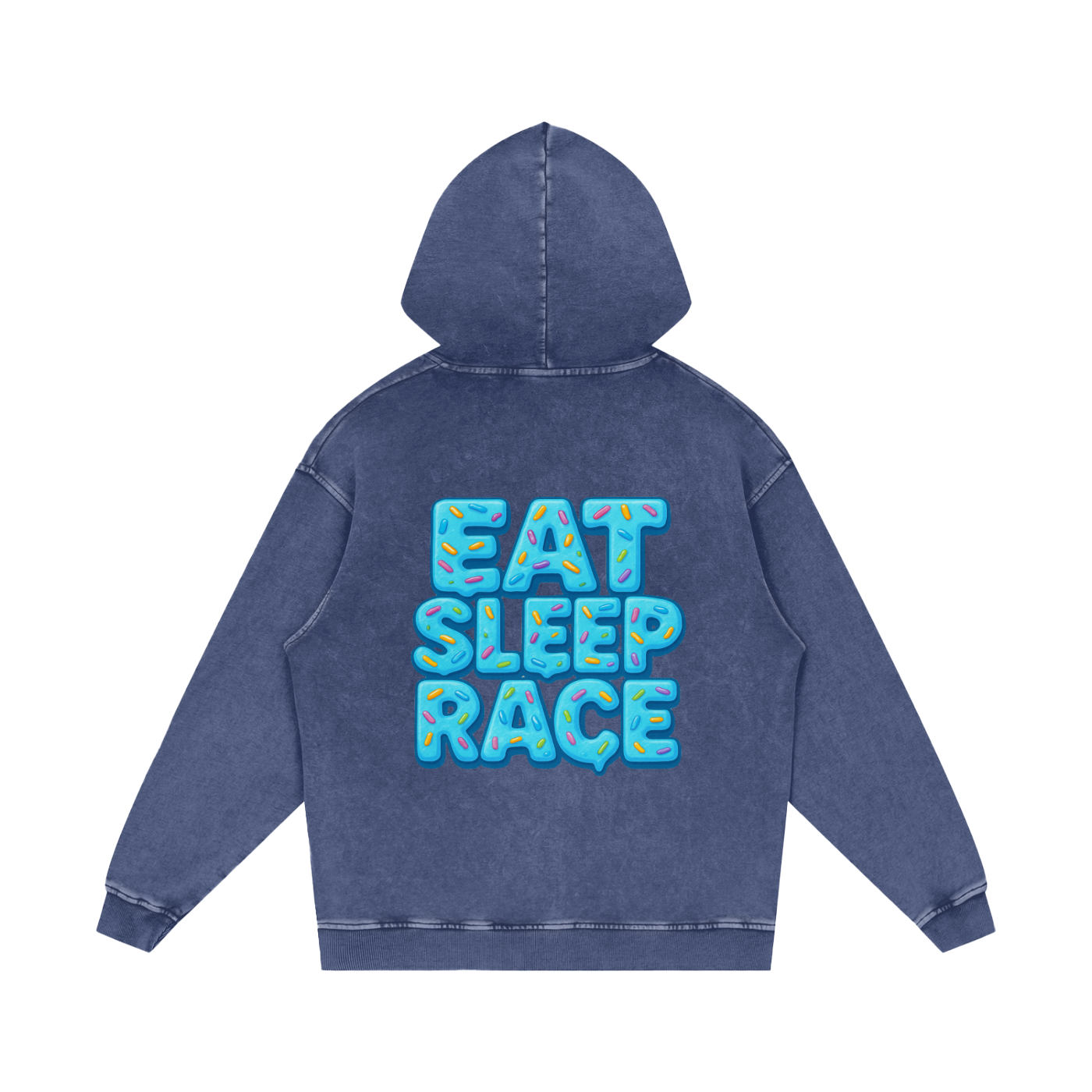 HEAVYWEIGHT ESR BLUE DONUT HOODIE.